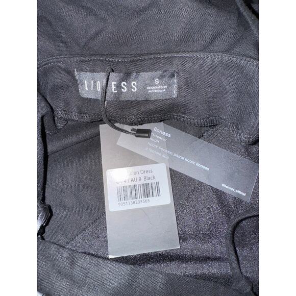 LIONESS The Vivien Dress NWT Asymmetrical Strappy Back - Picture 7 of 8